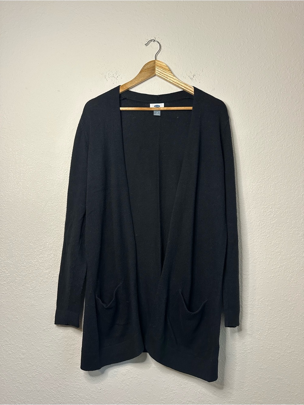 Old Navy Black Open-Front Cardigan Sweater Size Medium